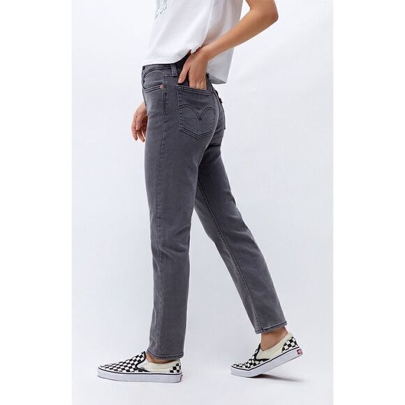 NWT Levi's Wedgie Straight Cropped Jeans in Cosmic Comet, Size 00 X Short, 24x28 - Picture 9 of 16